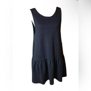 Free People Women’s Black Dress XS Tank Ruffle Hem